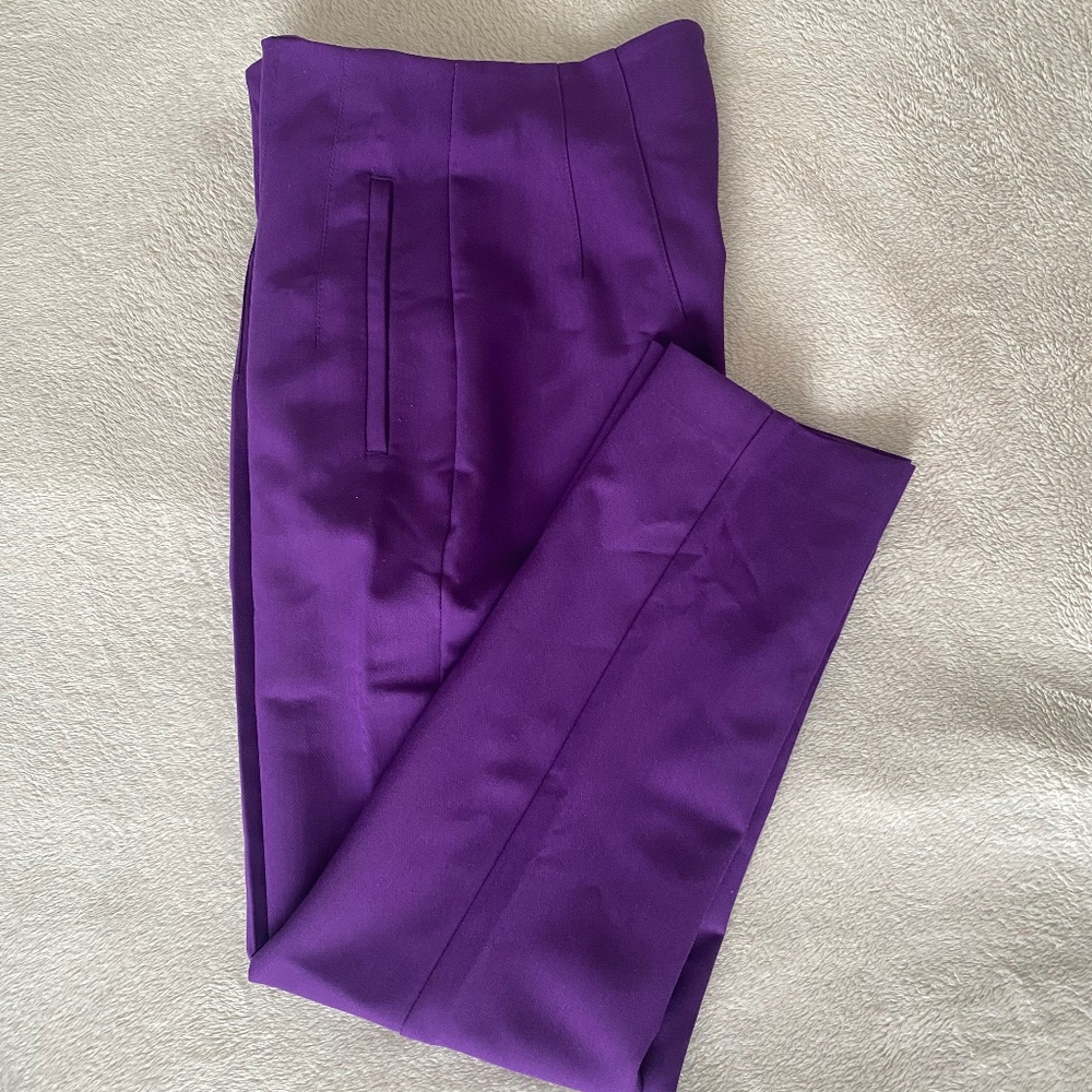 Zara Purple High Waist Pants
